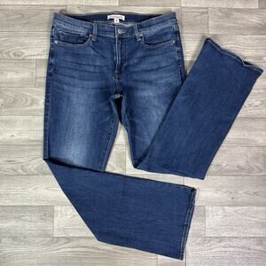 Lucky Brand Stretch High Rise Flare Leg Denim Jeans Medium Wash sz 14/32